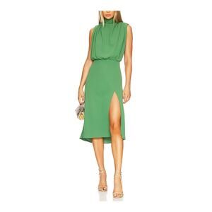 Amanda Uprichard 'Franny' Green Mockneck Dress Size XS